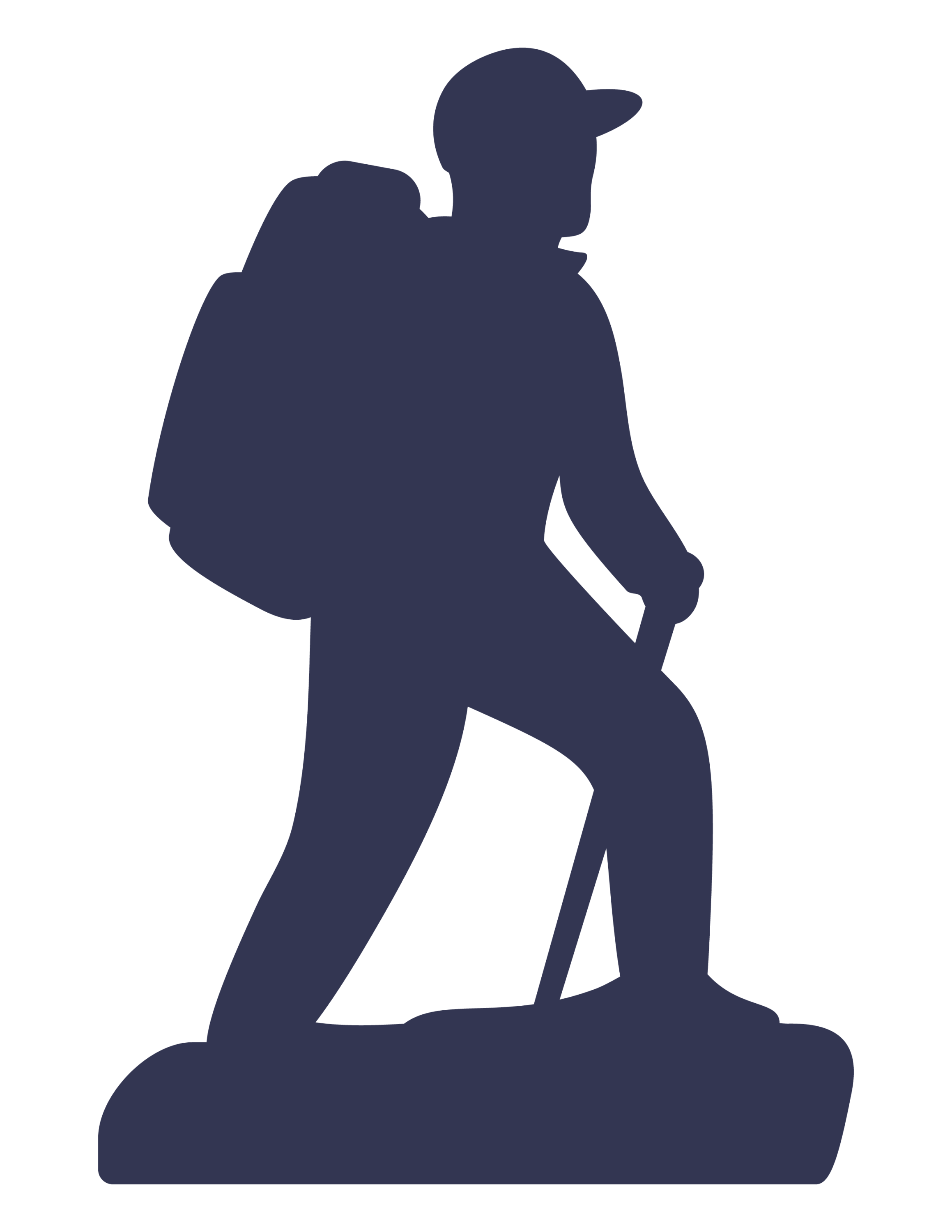 hiker blue